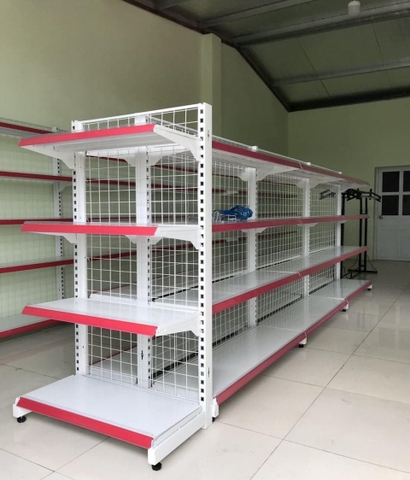 Kệ Siêu Thị Đôi Lưới 4 Tầng 1m5 x 1m2