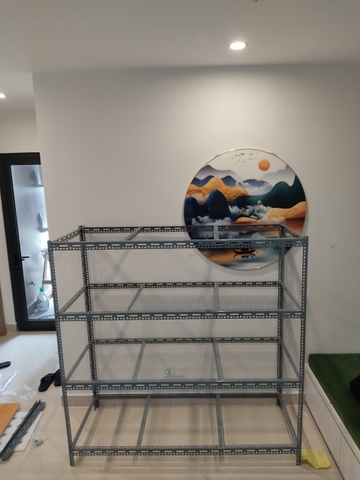 Kệ sắt khung v lỗ V3x5 - V4x6