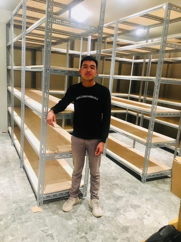 Kệ sắt khung v lỗ V3x5 - V4x6