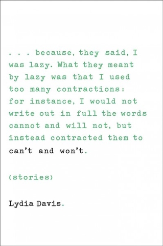 Can't and Won't: Stories
