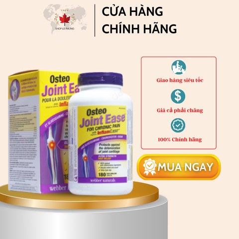 Viên Uống Bổ Xương Khớp của Osteo Joint Ease với InflamEase (180 viên) - Hàng order
