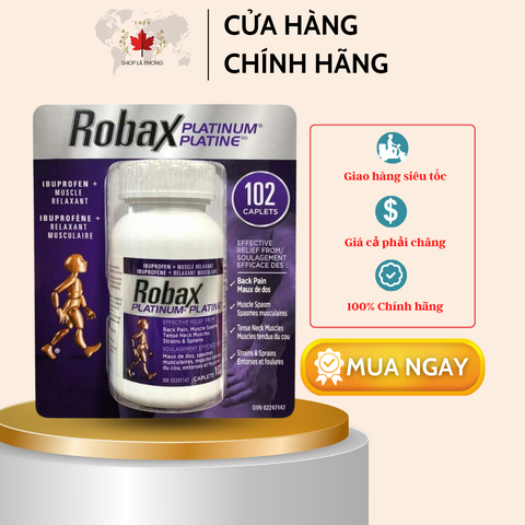 Viên Uống Hỗ Trợ Khớp Xương ROBAX Platinum Cho Người Lớn Tuổi