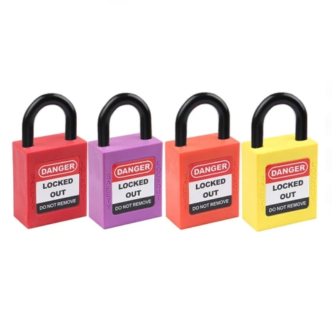 Loto Lockout Tagout PADLOCK Khóa an toàn cùm nylon cách điện cao 25mm PROLOCKEY P25P