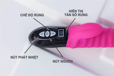 Dương Vật Giả Đa Năng VIBRATION 12 Chế Độ Phát Nhiệt Pin Sạc