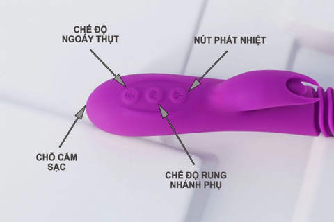 Dương Vật Giả Đa Năng Ella Rod Rung Thụt Tự Động Tỏa Nhiệt