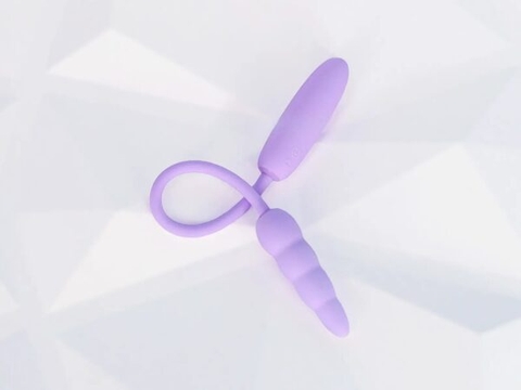 Trứng Rung Sạc Nhỏ Gọn Kích Thích 2 Đầu Âm Đạo Và Hậu Môn