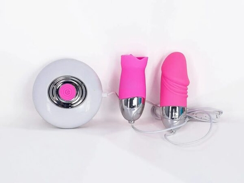 Trứng Rung 2 Đầu Mạnh Mẽ – Lưỡi Liếm Kèm Dương Vật