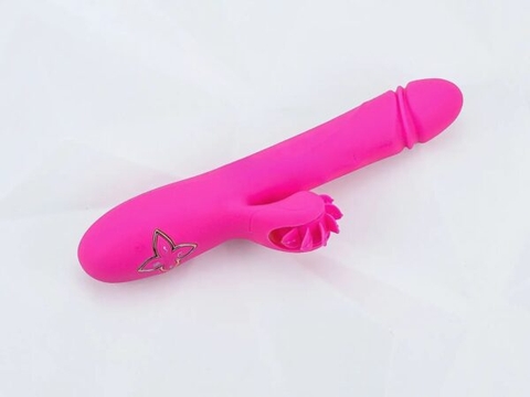 Dương Vật Giả Kèm Lưỡi Cao Cấp Esther Bi Xoay Rung – Thụt