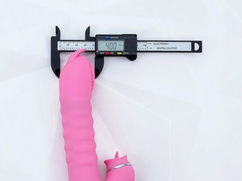 Máy Massage Lưỡi Liếm 2 Đầu Telescopic Liếm, Rung, Thụt, Tỏa Nhiệt Pin Sạc