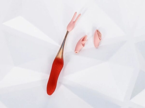 Máy Mát Xa Điểm G 3 Đầu Pin Sạc Nhỏ Gọn