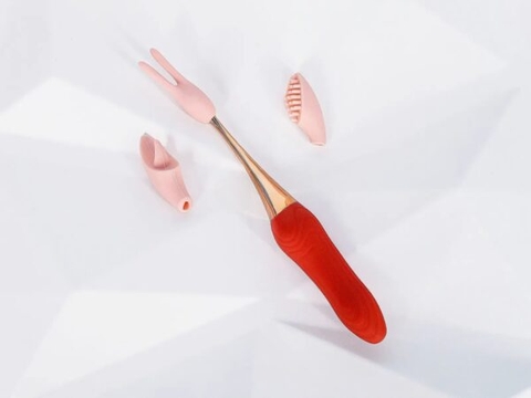 Máy Mát Xa Điểm G 3 Đầu Pin Sạc Nhỏ Gọn