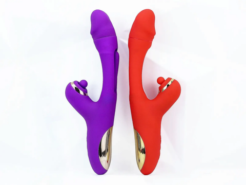 Máy Massage Lưỡi Liếm Đa Năng Kèm Nhánh Phụ Pin Sạc