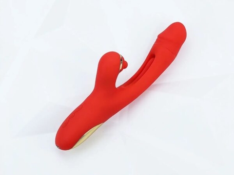 Máy Massage Lưỡi Liếm Đa Năng Kèm Nhánh Phụ Pin Sạc