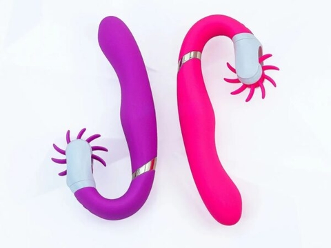 Lưỡi Liếm Rung Xoay 2 Đầu Đa Năng 12 Chế Độ