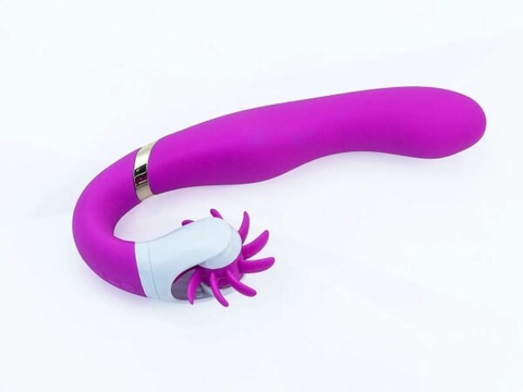 Lưỡi Liếm Rung Xoay 2 Đầu Đa Năng 12 Chế Độ