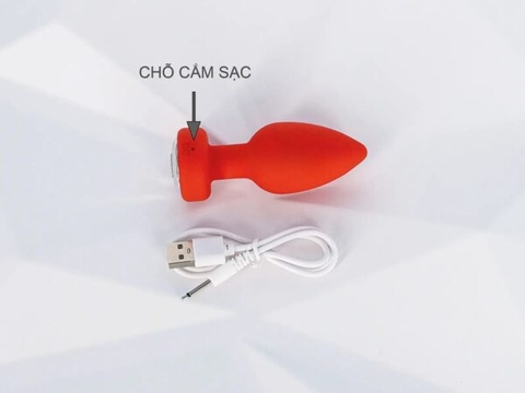 Kích Hậu Plug Rung Kích Thích Kèm Điều Khiển Từ Xa