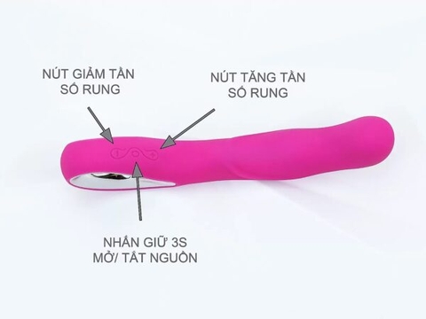 Máy Rung Điểm G Anna Đầu Cong Chạm Đỉnh Thăng Hoa