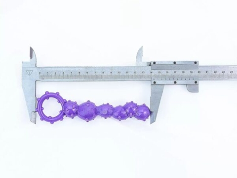 Kích Thích Hậu Môn Bi Gai Nổi Silicon Anal Beads