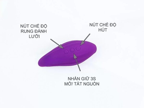 Lưỡi Liếm Rung Hút 9 Chế Độ Nhỏ Gọn Bỏ Túi