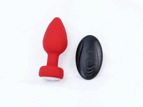 Phích Cắm Hậu Môn Rung & Phát Sáng Điều Khiển Từ Xa