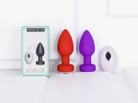 Kích Hậu Plug Rung Kích Thích Kèm Điều Khiển Từ Xa