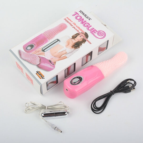 Lưỡi Mát Xa Âm Đạo Có Trứng Rung Tongue Pin Sạc
