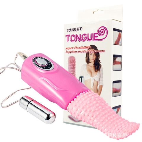 Lưỡi Mát Xa Âm Đạo Có Trứng Rung Tongue Pin Sạc