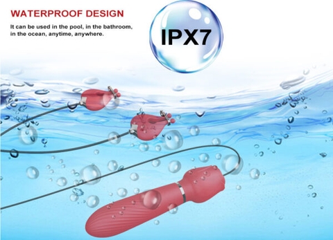 Chày Rung Kèm Kẹp Vú 2 Trong 1