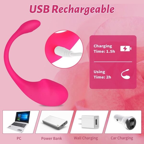 Trứng Rung Vibrator 9 Chế Độ Điều Khiển Trên APP