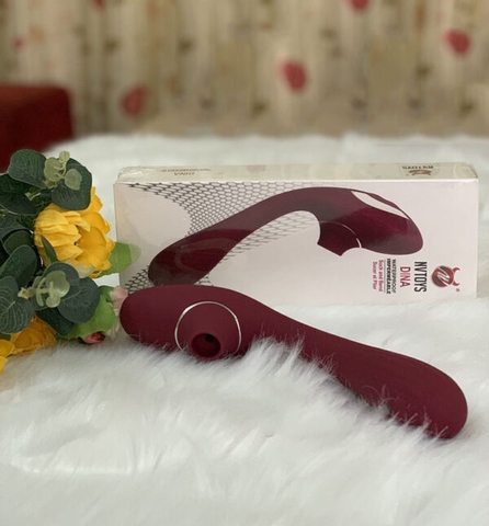 [THANH LÝ BỎ MẪU]Máy Massage Bú Mút Rung Tự Động 2 Đầu Dina