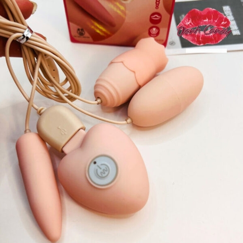Trứng Rung Tình Yêu Trái Tim 3 Đầu Liếm Rung Cực Mạnh