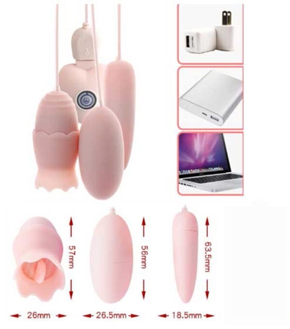 Trứng Rung Tình Yêu Trái Tim 3 Đầu Liếm Rung Cực Mạnh