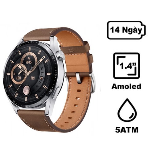 Đồng hồ thông minh Huawei Watch GT3 dây da