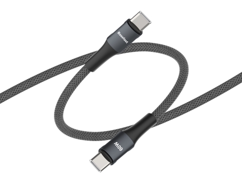 Dây sạc nhanh C to C Basefast CS18C 60W 1M/2M bện dù cao cấp