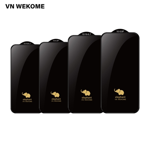 Kính cường lực cao cấp 6D chính hãng VNWEKOME dùng cho iPhone