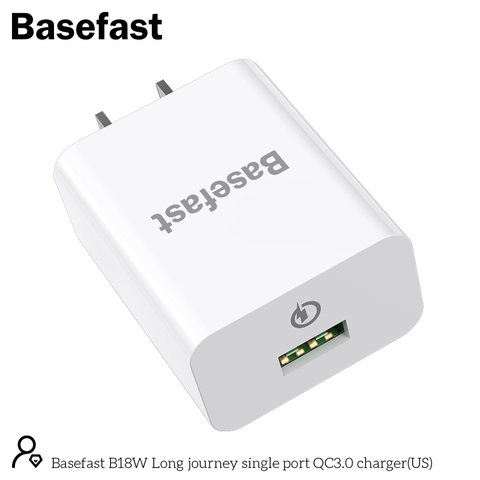 Basefast B18W Củ sạc nhanh 2 cổng QC 3.0 PD18W