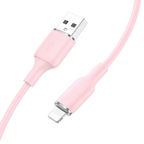 Cáp sạc nhanh 2.4A USB to lightning dây silicon siêu bền - Basefast CS55i