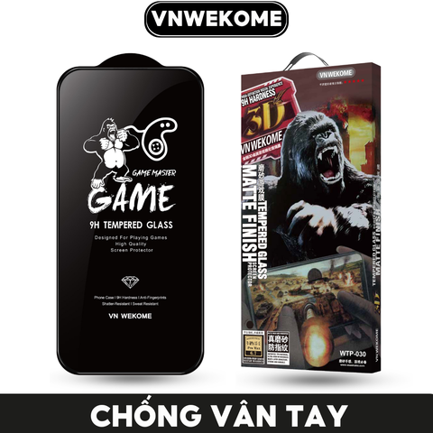 Kính cường lực Chống vân tay Chính hãng VNWEKOME cho iPhone