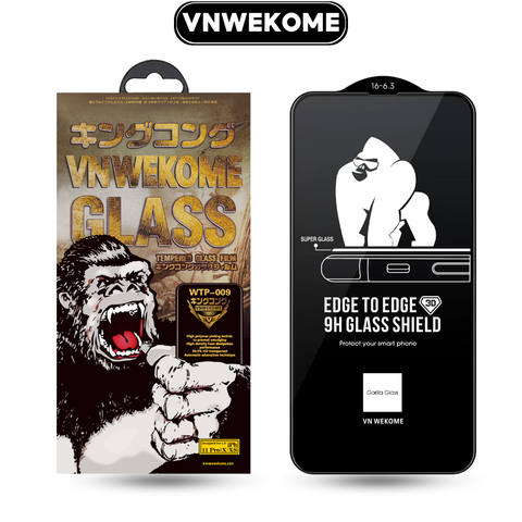 Kính cường lực 3D Trong suốt Full HD cho iPhone chính hãng VNWEKOME