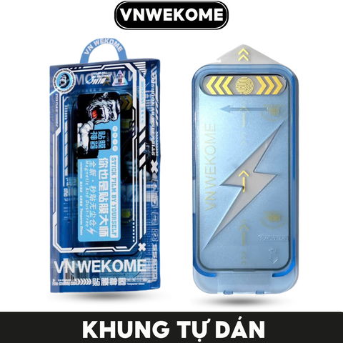 Kính cường lực kèm khung tự dán cho iPhone chính hãng VNWEKOME WTP-081/082