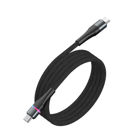 Cáp sạc nhanh 100W Type C to Type C có đèn báo sạc - Basefast VENUS SERI CS88