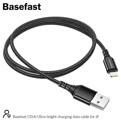 Basefast CS14i Cáp dù sạc nhanh 2.4A chân Iphone