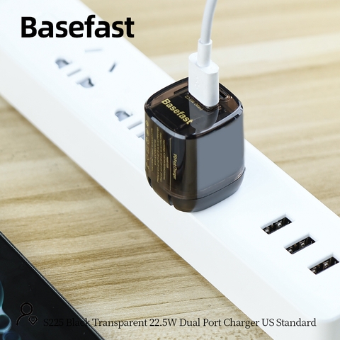 Củ sạc nhanh 22.5W 2 cổng U+C - Basefast S25