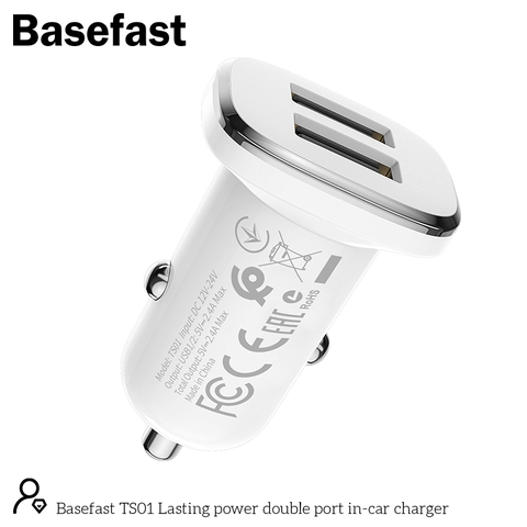 Basefast TS01 - Tẩu sạc nhanh 2 cổng