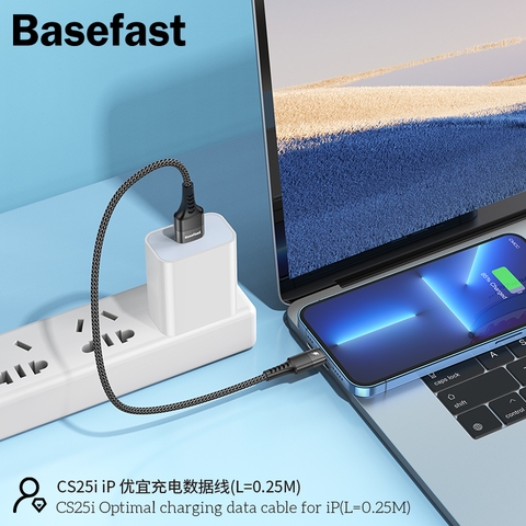 Basefast CS25i - Cáp dù sạc nhanh 25cm