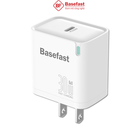 Củ sạc nhanh 30W 1C - Công nghệ GAN chống quá tải nhiệt Basefast B31