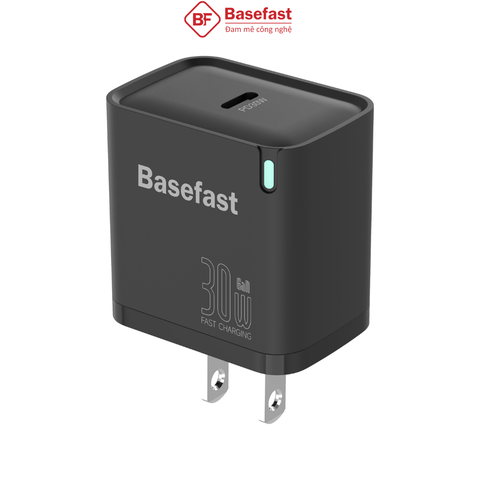 Củ sạc nhanh 30W 1C - Công nghệ GAN chống quá tải nhiệt Basefast B31