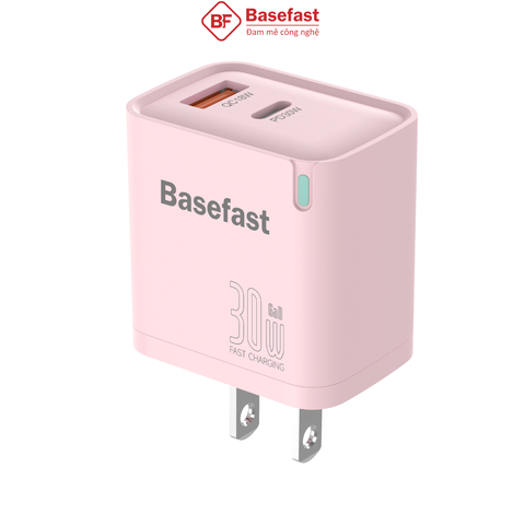 Củ sạc nhanh 30W 2 cổng GAN Basefast B32
