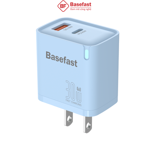 Củ sạc nhanh 30W 2 cổng GAN Basefast B32