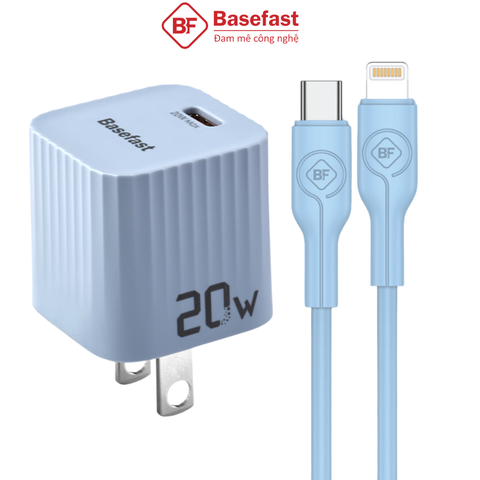 Bộ sạc nhanh 20W C to Lightning - Basefast TROPIC SERI BS01